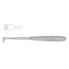 Klapp Retractor 3 Blunt Prongs Stainless Steel, 17.5 cm - 7" Blade Size 12 x 11 mm